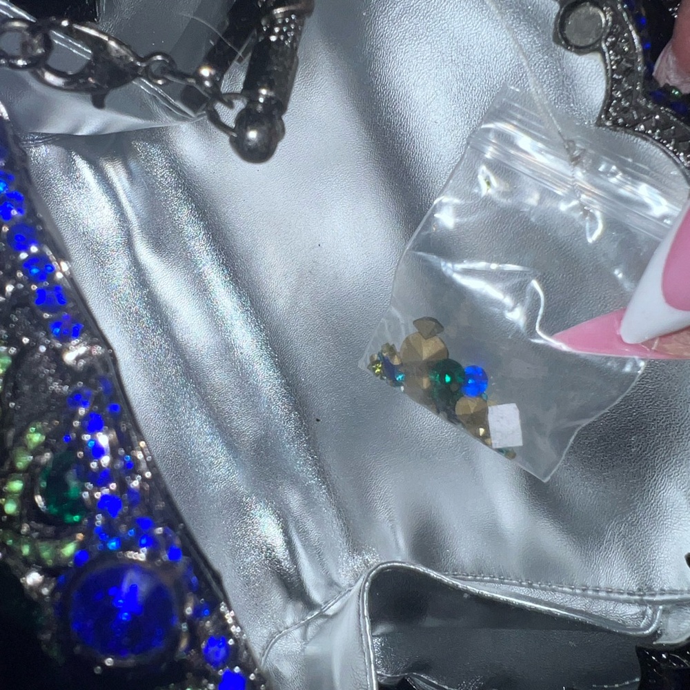Natasha Peacock Elegant rhinestone| bag/clutch - Picture 9 of 11